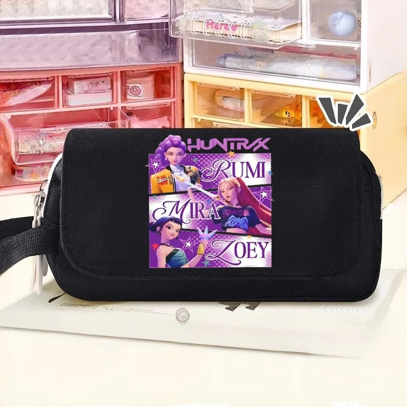 Großes mehrschichtiges Kpop Demon Hunt Federmäppchen für Schüler