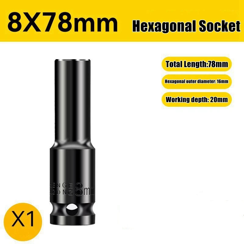 1/2" Deep Impact Steckschlüssel Satz Metrisch für Werkstatt - Kfz