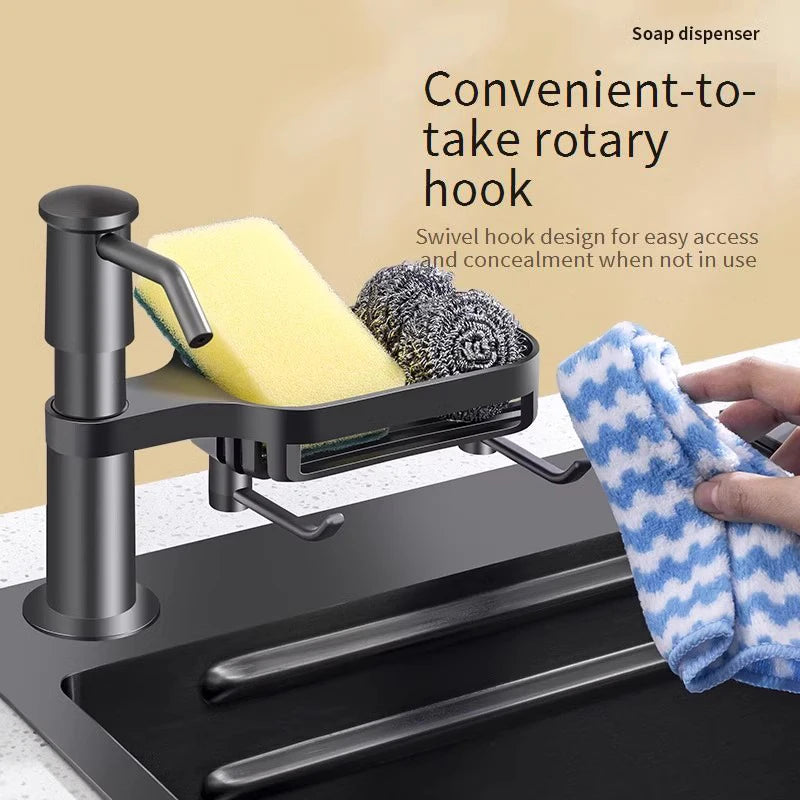 Edelstahl Waschbecken Seifenspender für Küche mit Pumpe - Verlängerungsrohr