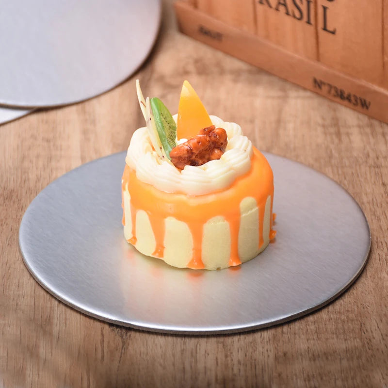 Umweltfreundliche runde Kuchenkartons mit goldener oder silberner Beschichtung