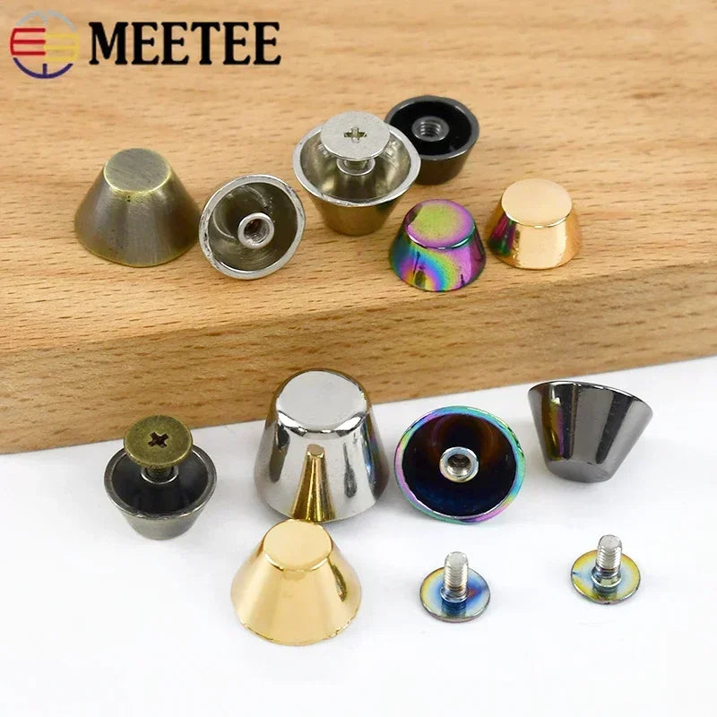 Robuste Metallnieten Schraubnieten für Taschen und DIY Lederprojekte