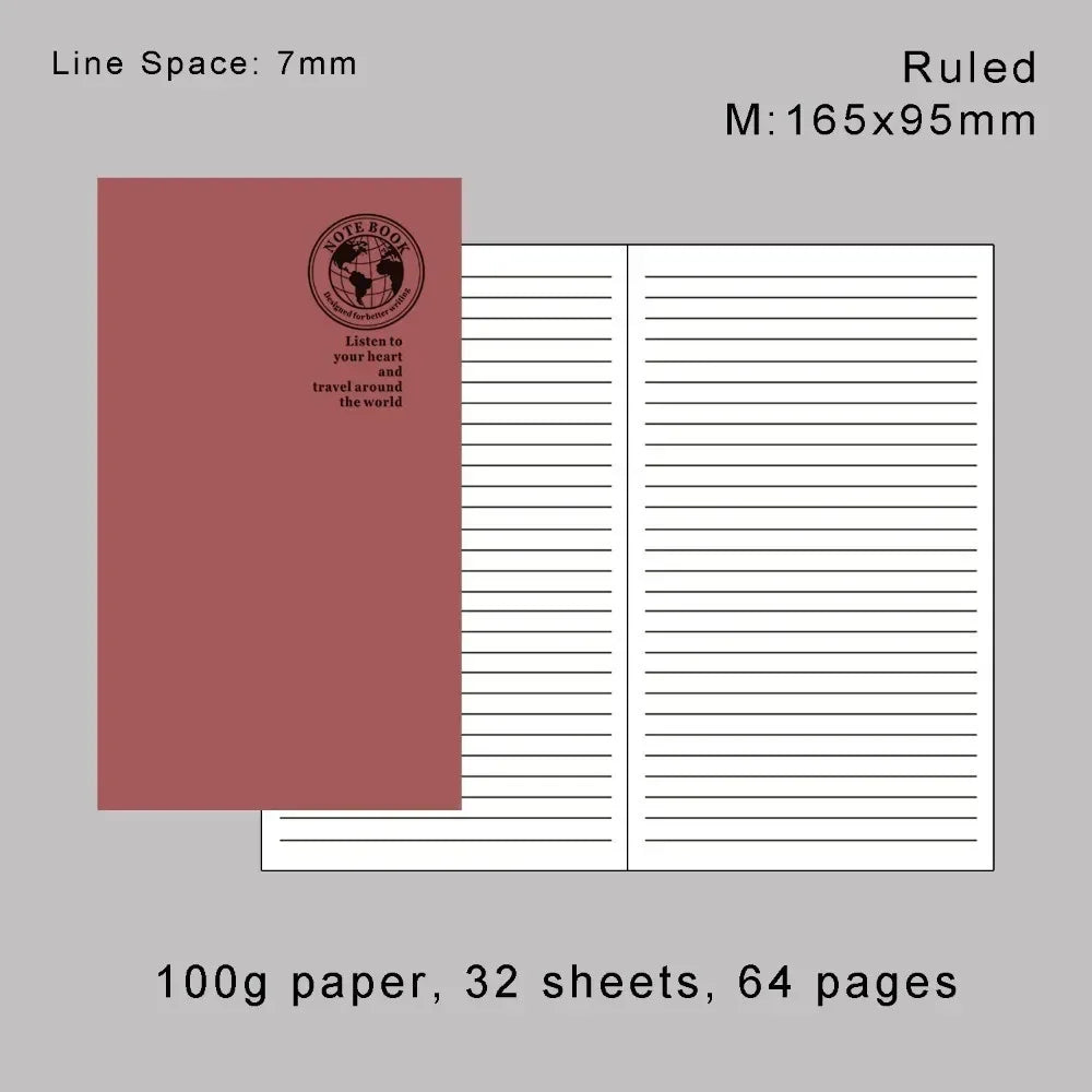 Retro Folien-Gold Nachfüllpapier Notizbuch – Verschiedene Varianten