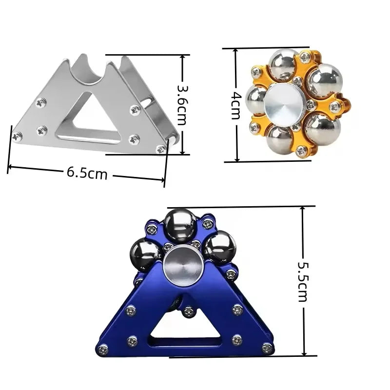 Handlicher Metall Fidget Spinner zur stressreduzierung für Erwachsene