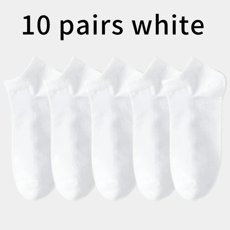 10 Paar Herren Knöchelsocken Baumwolle atmungsaktiv bequem Sommer