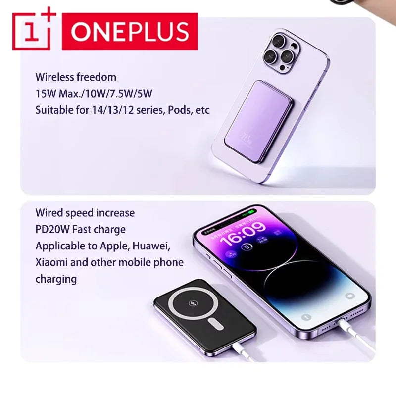 Magnetische Power Bank 50000mAh Schnellladung Kabellos für Mobilgeräte