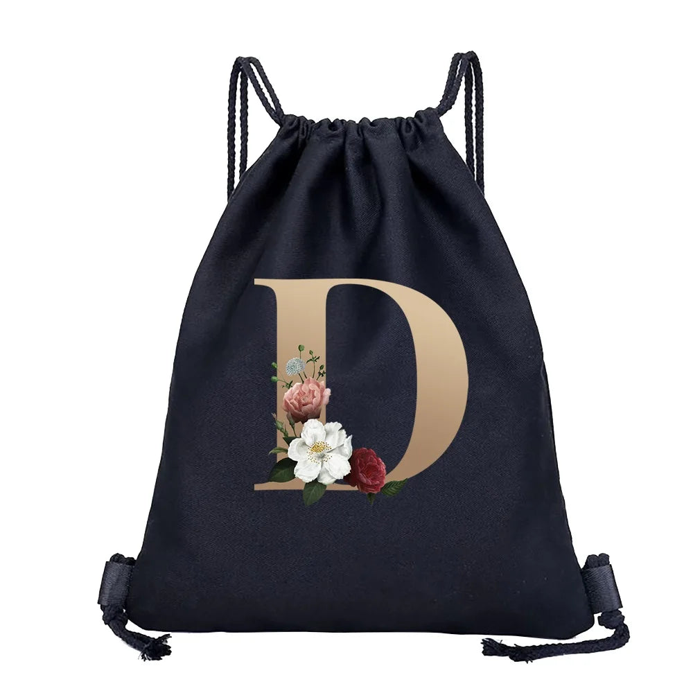 Leichter Kordelzug Rucksack aus Canvas 40x35 cm für Sport - Reisen