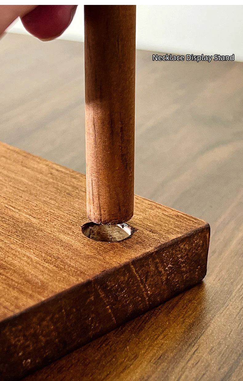 Massivholz Schmuck Organizer Display für Ketten Ohrringe Armbänder