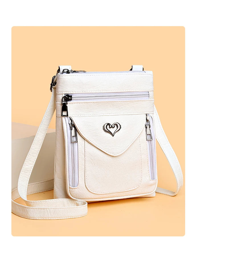 Kleine Umhangetasche Handytasche Minitasche für Damen aus Textil