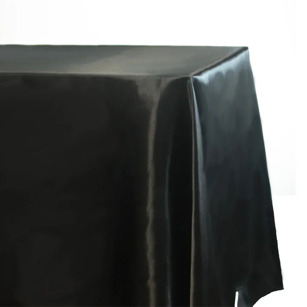 Elegante rechteckige Satintischdecke für Festlichkeiten & Zuhause