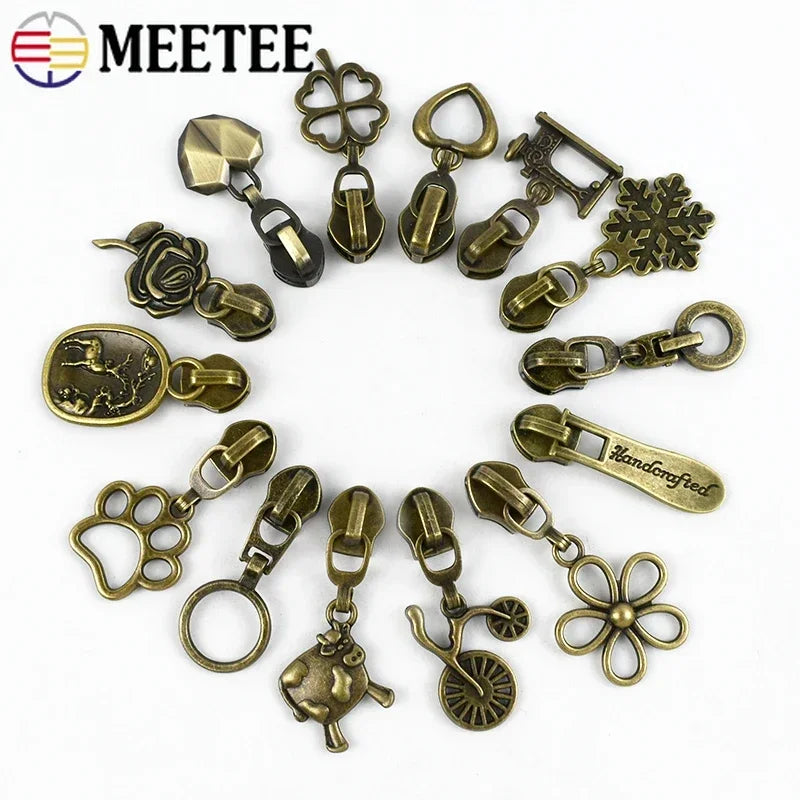 Bronze Reißverschlussschieber für Nylonreißverschlüsse, 5-20 Stück-Yabubest - Home & More