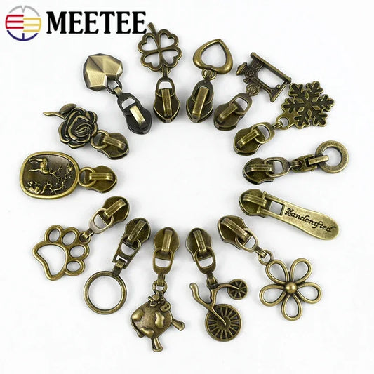 Bronze Reißverschlussschieber für Nylonreißverschlüsse, 5-20 Stück-Yabubest - Home & More