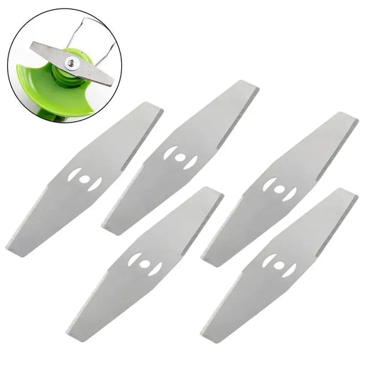5x Metall Rasentrimmer Kopf Ersatz Cutter für Gartenmäher Zubehör