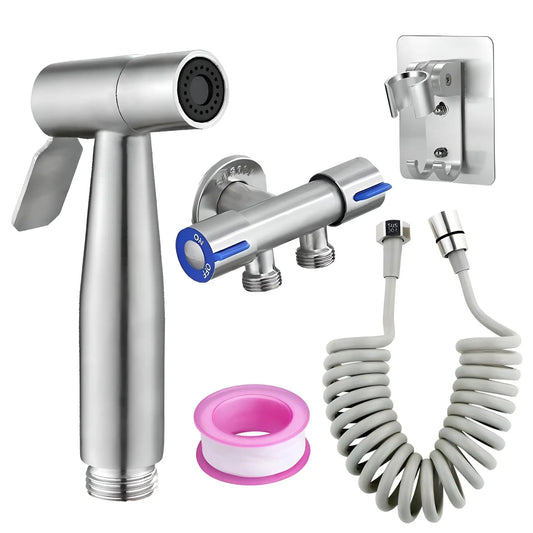 Hand-Bidet Sprüher Edelstahl 304 Wandmontage Bidet Dusche Set