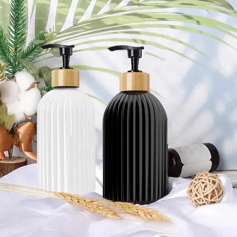 500ml Kunststoff Nachfüllflasche für Shampoo Lotion Duschgel Bad Reise
