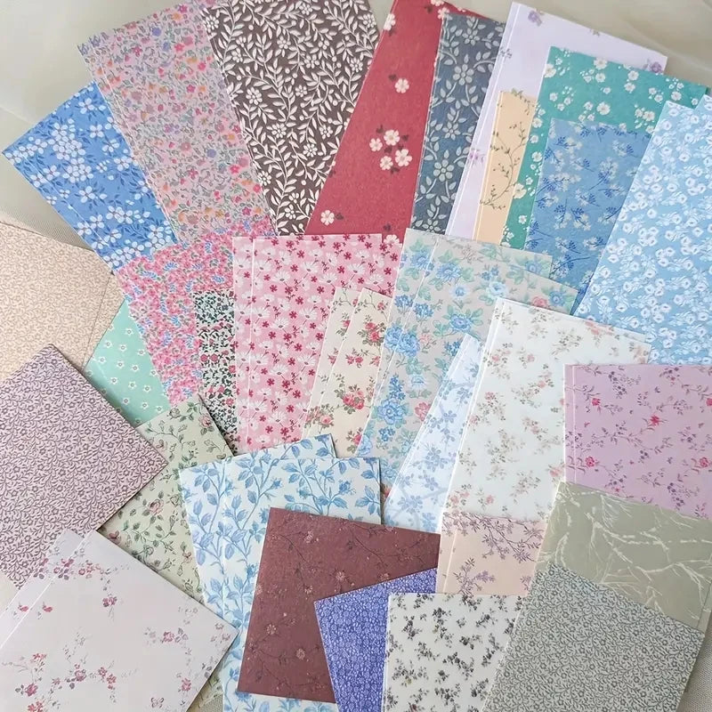 60-teiliges Vintage Collage Papierset für kreatives Scrapbooking DIY