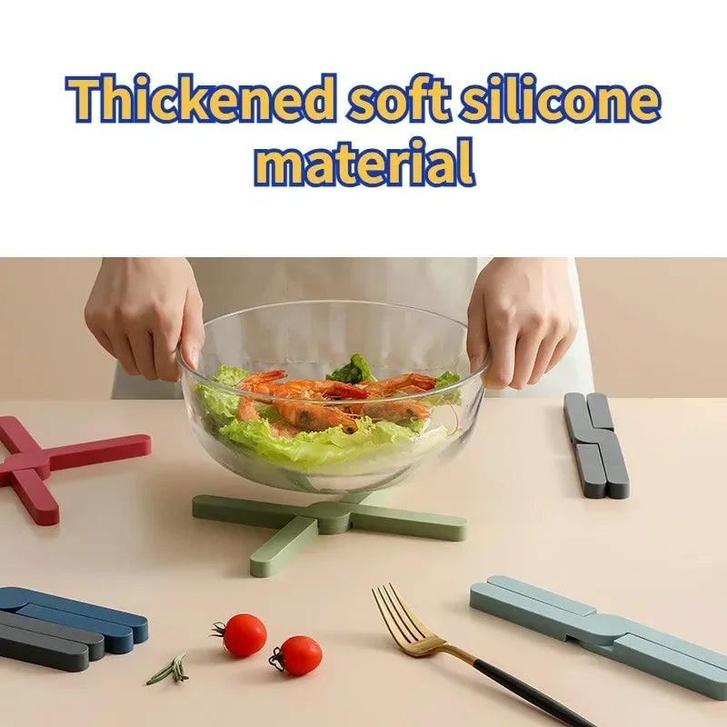 Hitzebeständiges Silikon Untersetzer Set für Küche und Tisch