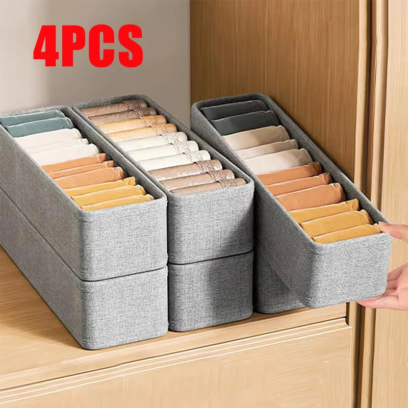 Schubladen Kleiderschrank Organizer 1 2 4 Stück Polyester 33x11x11cm