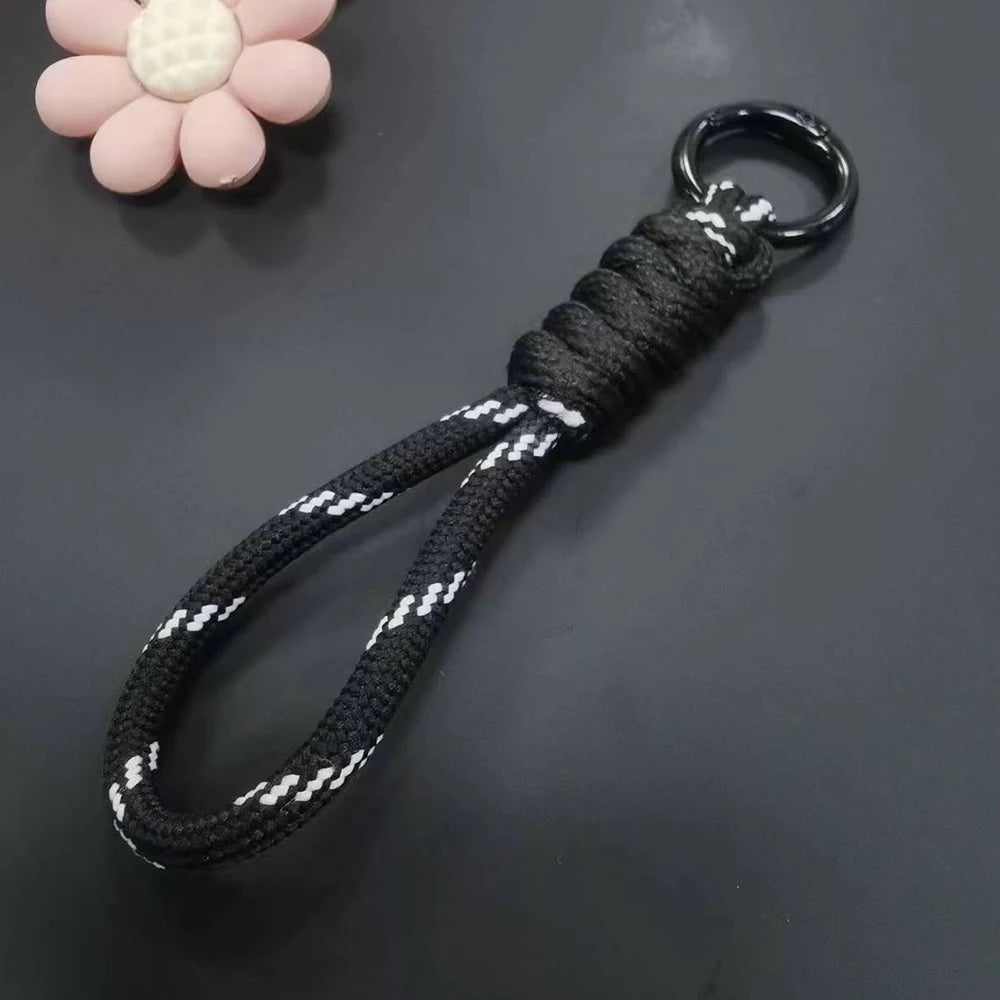 12 cm Paracord Schlüsselbund Handgelenk Gürtel Clip Überlebenswerkzeug