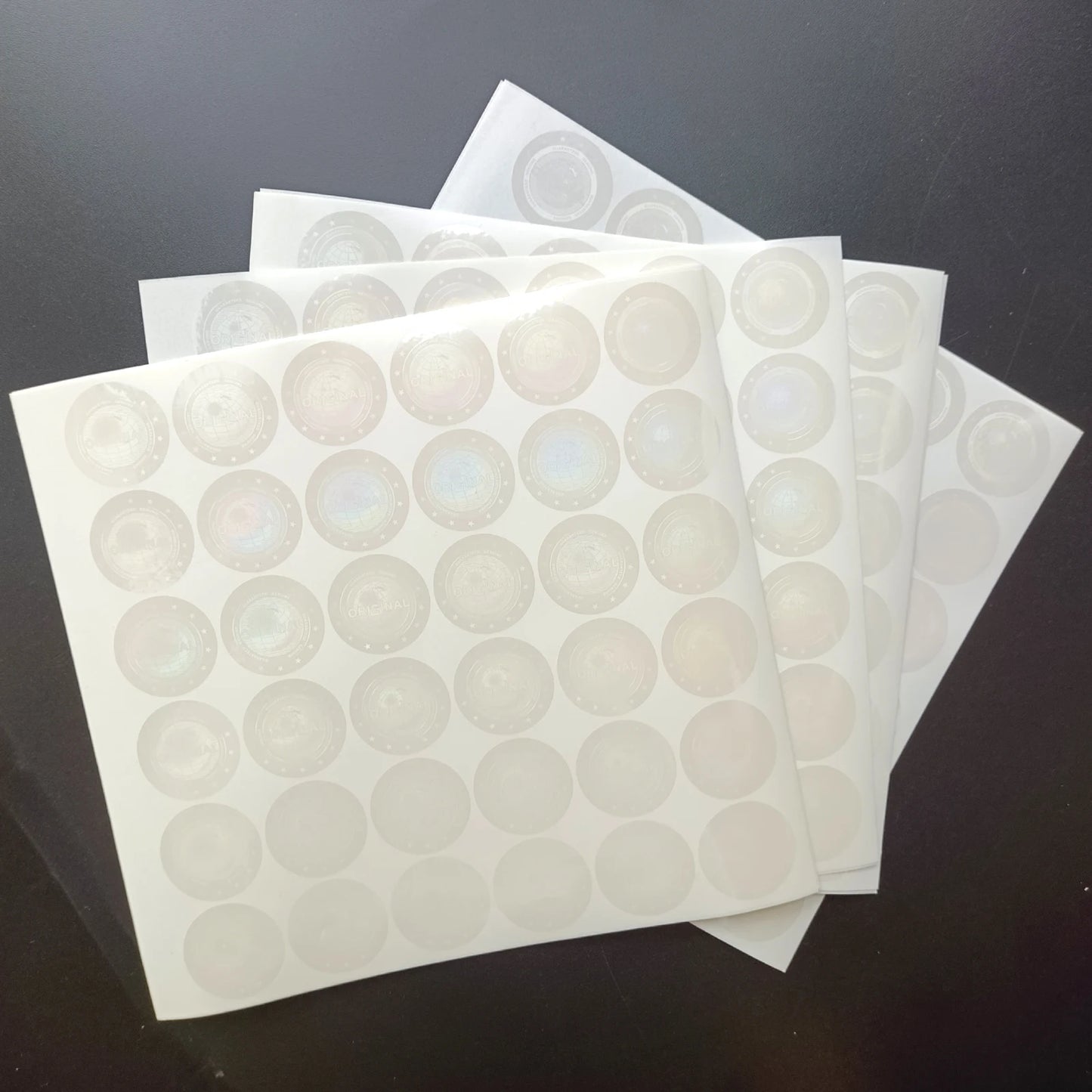 Runder manipulationssicherer Hologrammaufkleber mit Erd-Motiv