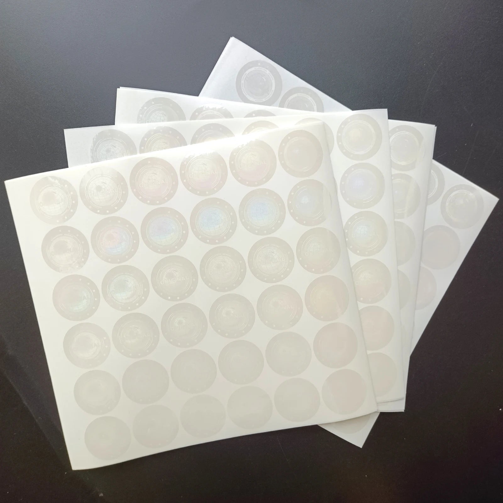 Runder manipulationssicherer Hologrammaufkleber mit Erd-Motiv