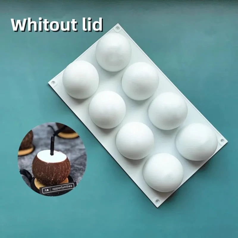 Silikon Kuchenform 3D Zitrone 6 Hohlräume für Dessert Dekorieren