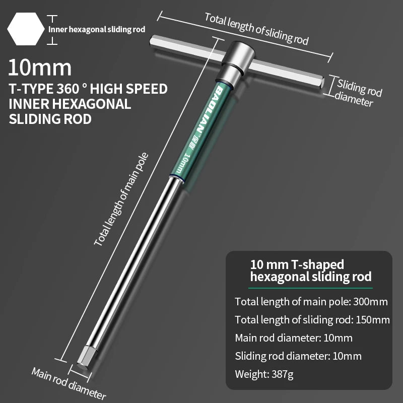 Torx Schraubendreher T Typ Inbusschlüssel 2,5-10 mm Chrom Vanadium Stahl