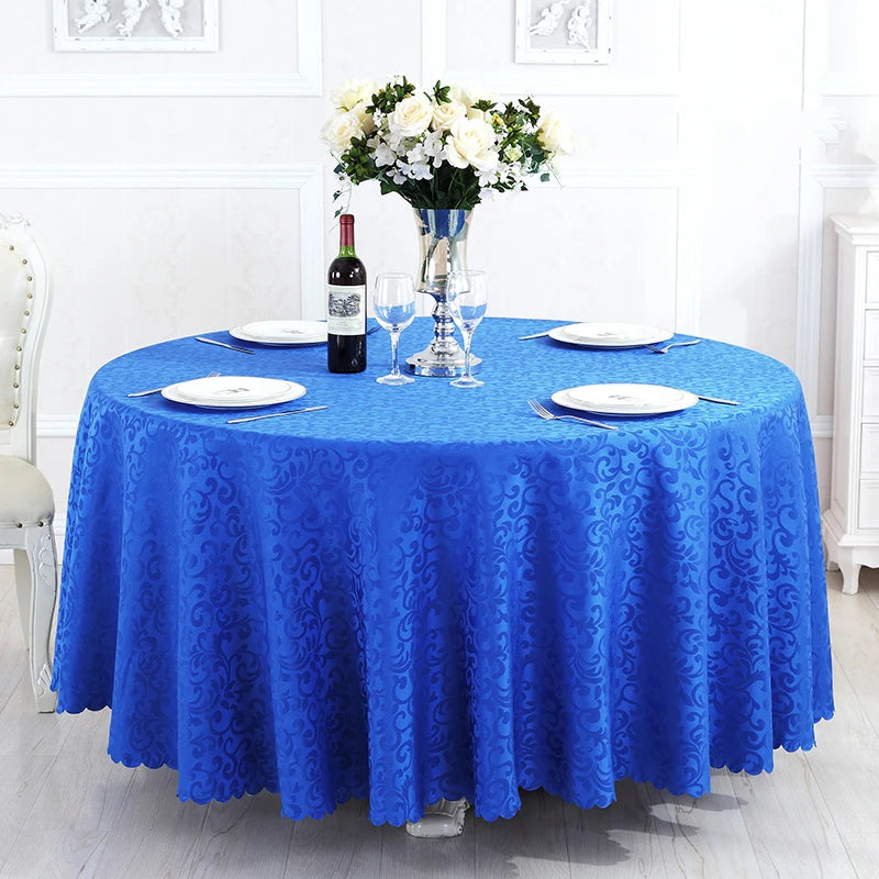 Runde Jacquard Tischdecke aus Polyester für Events und Zuhause