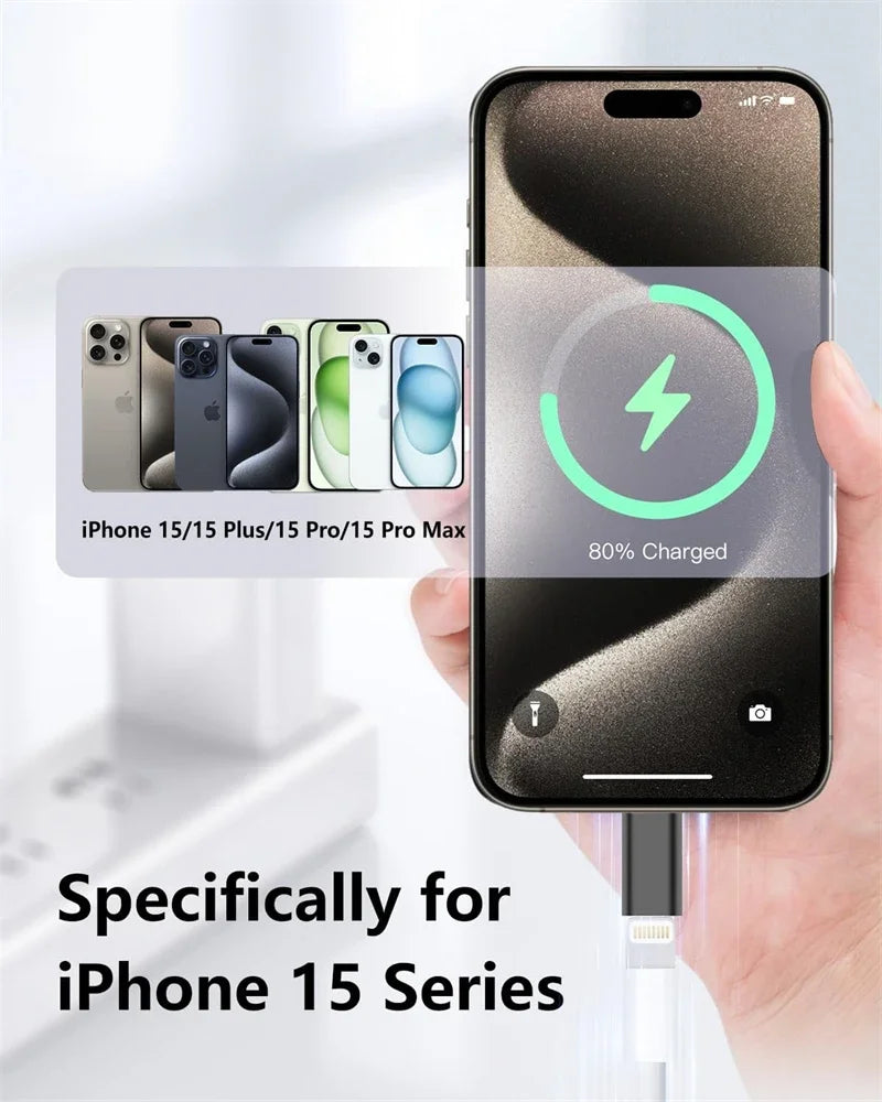Kompakter Adapter Lightning auf USB-C 3er Set für Lade- - Datensynchronisation