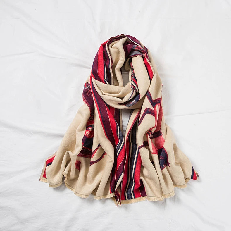 Luxuriöser Kaschmir-Gefühl Schal für Frauen im Herbst/Winter-Yabubest - Home & More