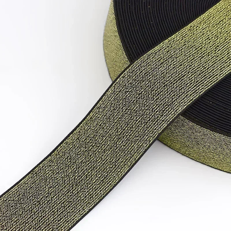 Glitzerndes elastisches Band fuer naehzubehoer und DIY Projekte