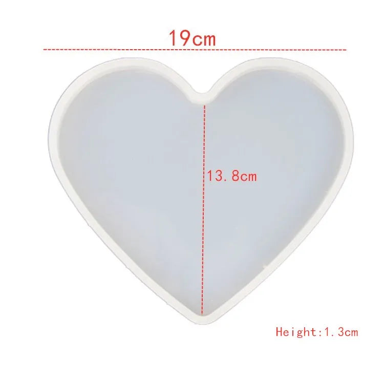 Große rechteckige Silikonform Teeteller Untersetzer Epoxidharz DIY Form