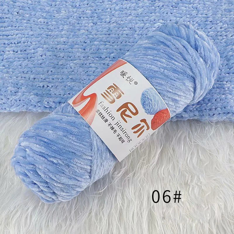 Weiches Chenille Polyester Strickgarn für gemütliche DIY Projekte