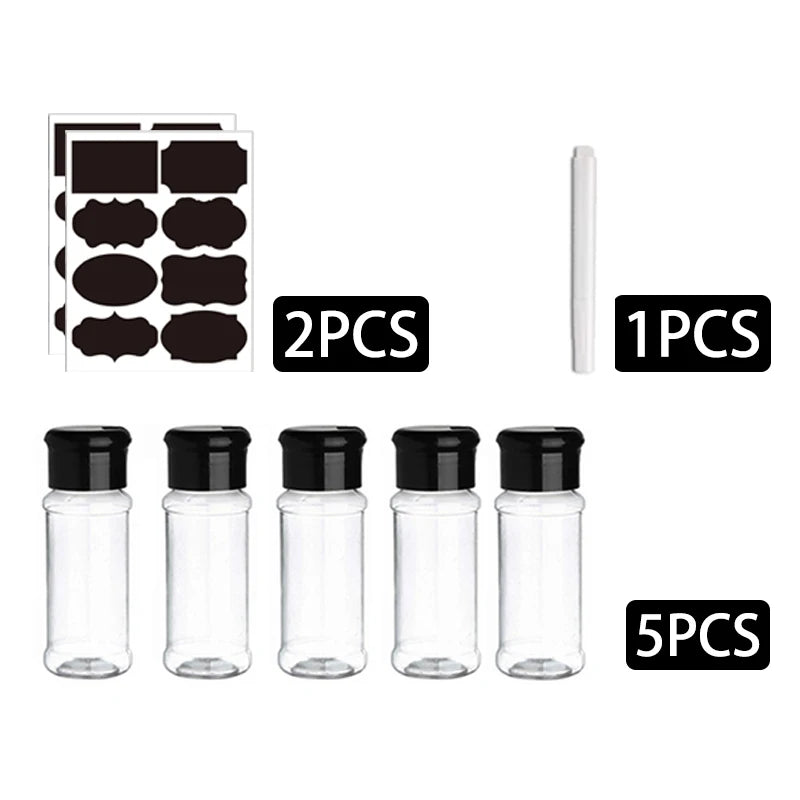 100ML Kunststoff Gewürz Shaker Flasche – Salz Pfeffer Streuer Küche