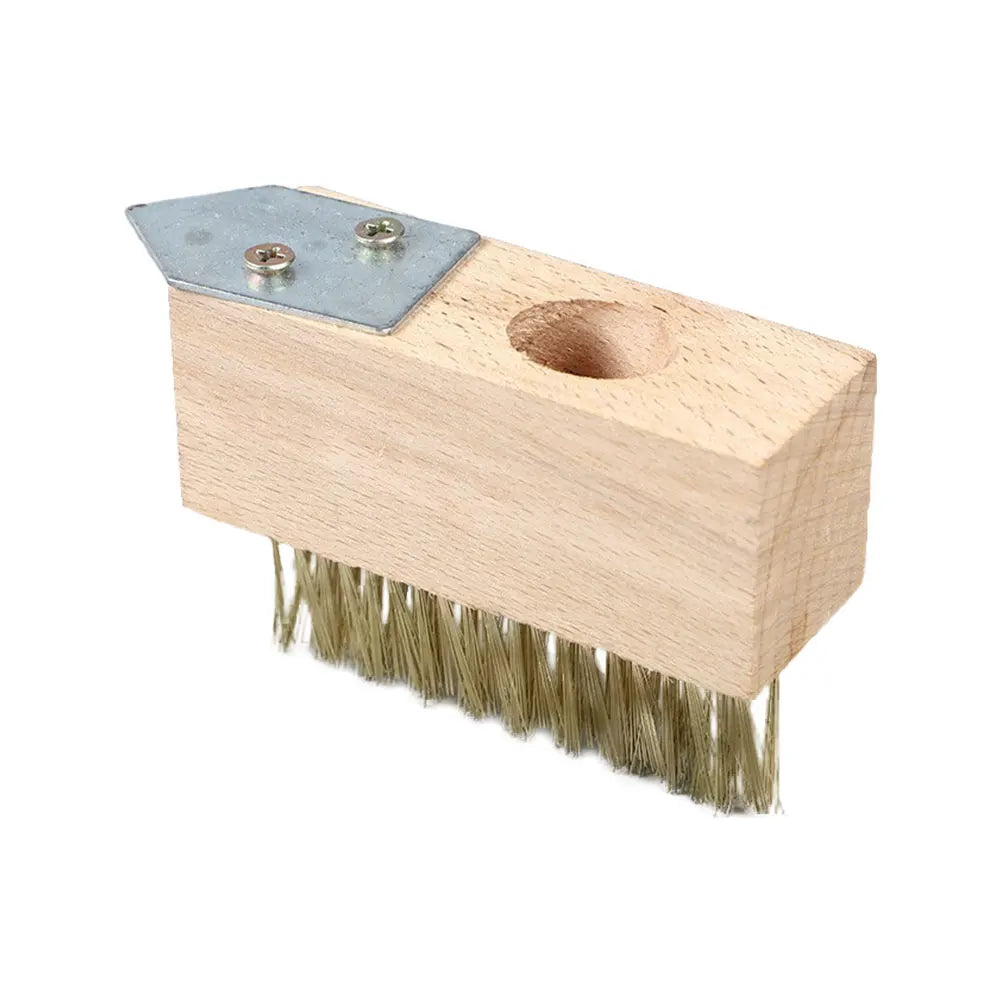 Manuelle Gartenreinigungsbürste mit Stahlborsten für Unkraut und Moos