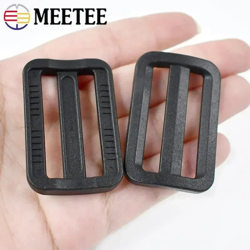 Robuste schwarze Tri-Glide Schnallen 20-50 mm – verstellbar - umweltfreundlich