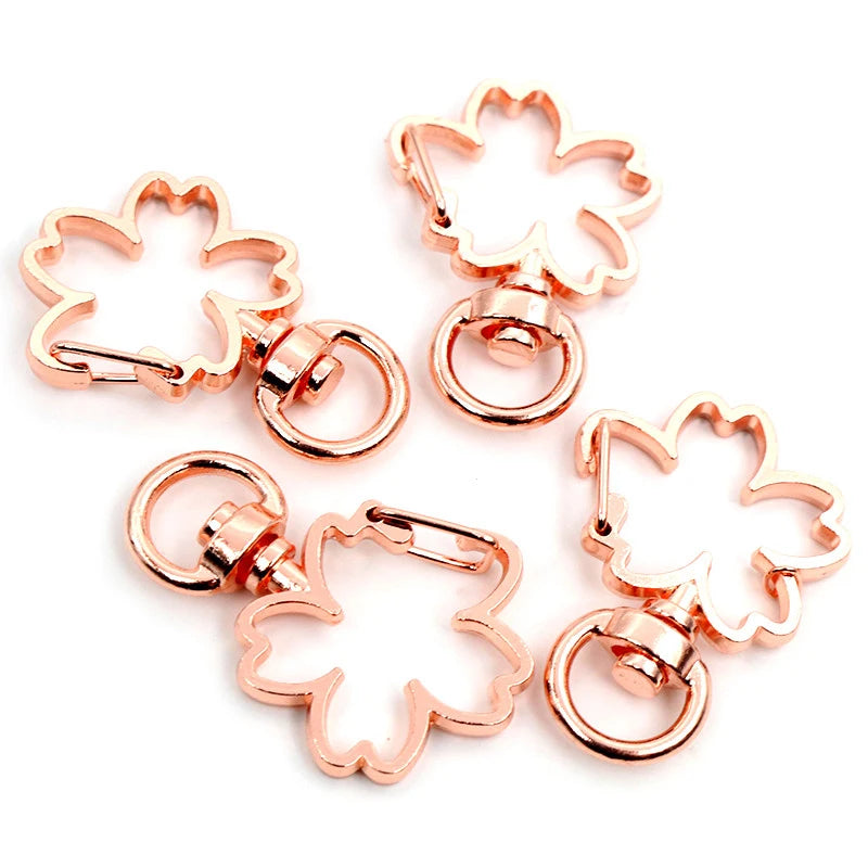 Herz Karabinerhaken Set für Schlüsselanhänger und DIY Projekte