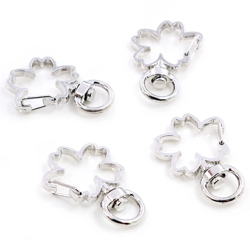 Herz Karabinerhaken Set für Schlüsselanhänger und DIY Projekte