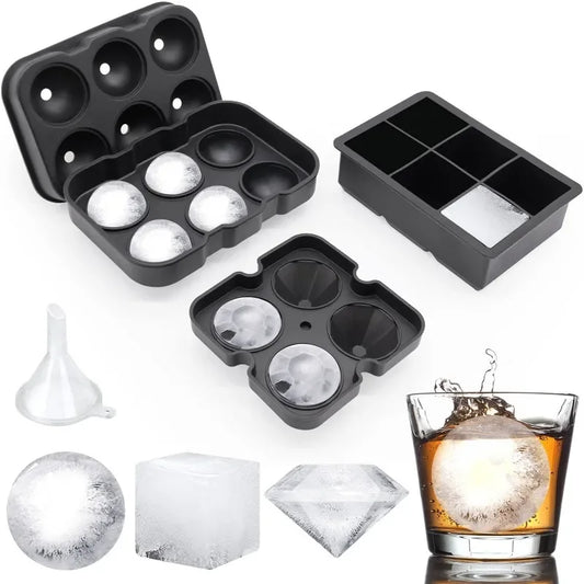 Silikon Eiswürfelformen für Whisky und Getränke Sphärisch