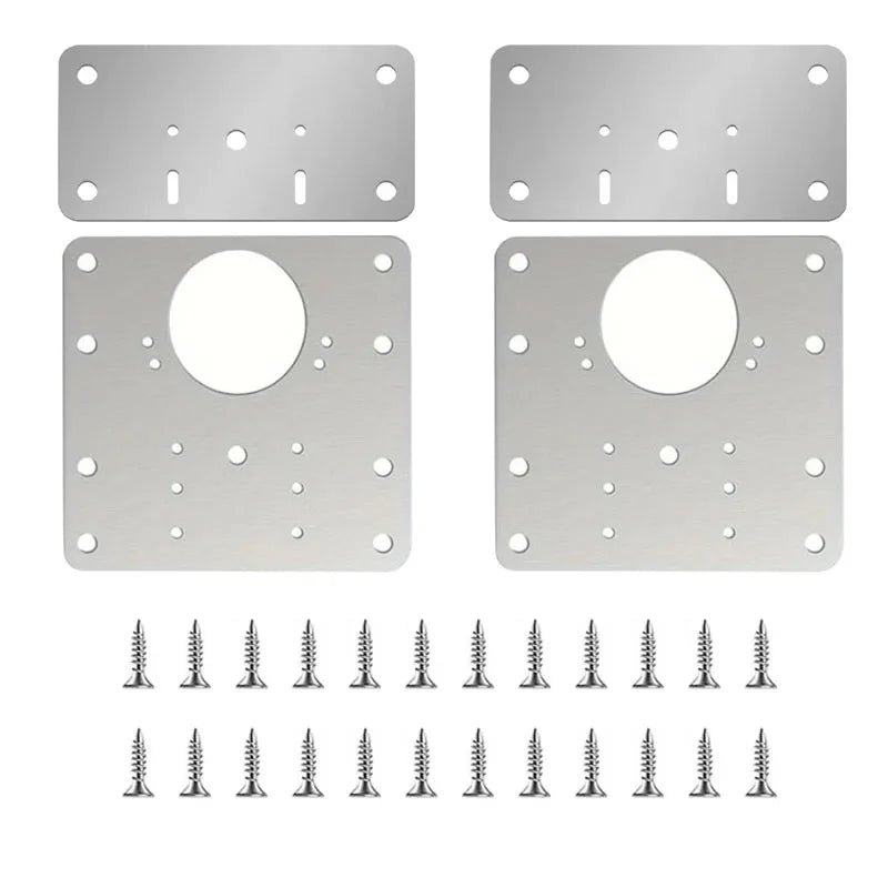 Metall Reparaturplatten für Möbel-Scharniere zur stabilen Türbefestigung