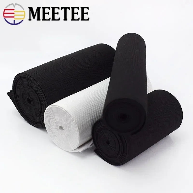 Elastisches Häkelband schwarz weiß 10 15 20 25 30 40 50 cm 2/5 m für Nähen