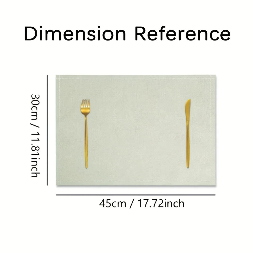 Wasserfeste und pflegeleichte Tischsets für festliche Dekoration