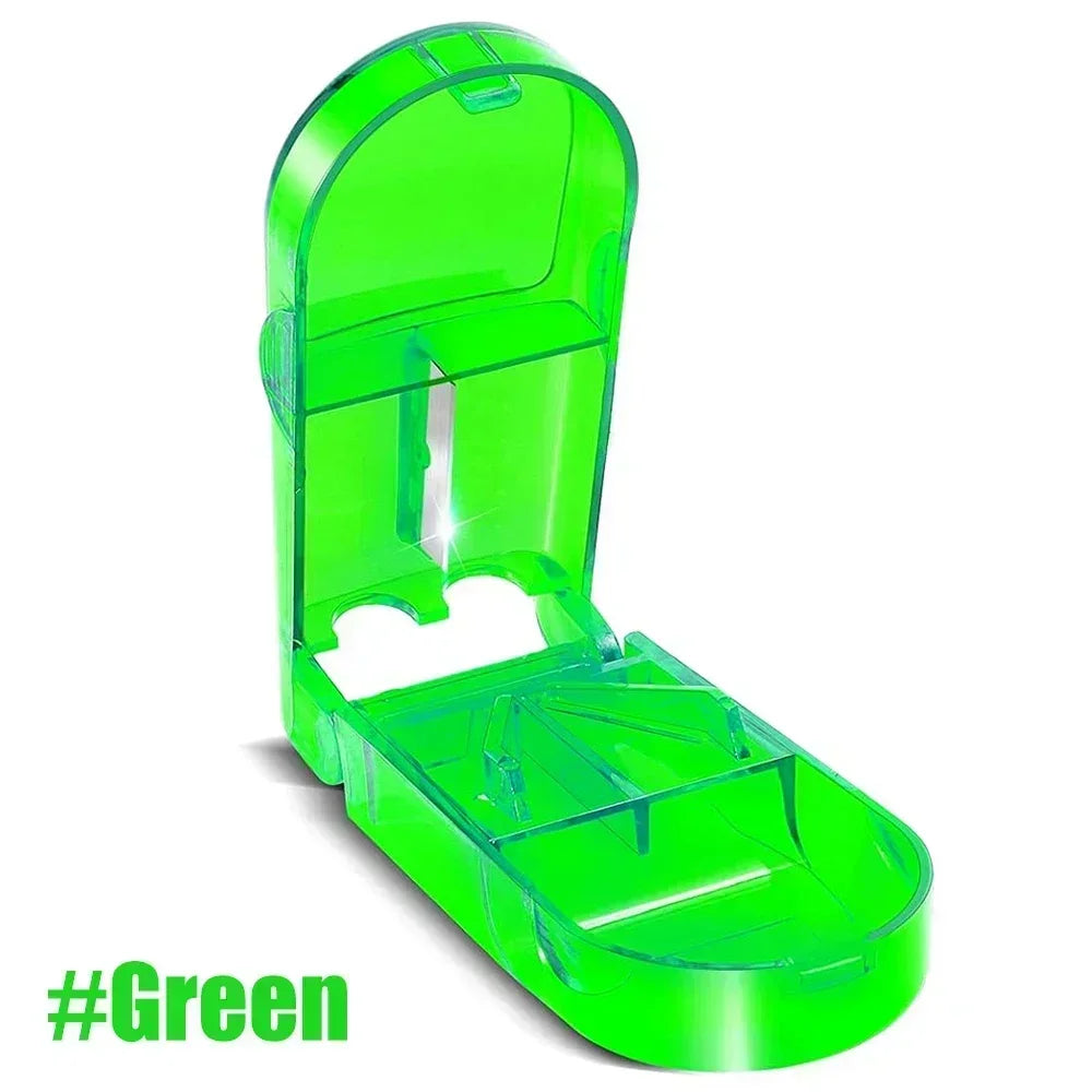 Pillenschneider mit V-Halter für präzises Schneiden großer und kleiner Tabletten