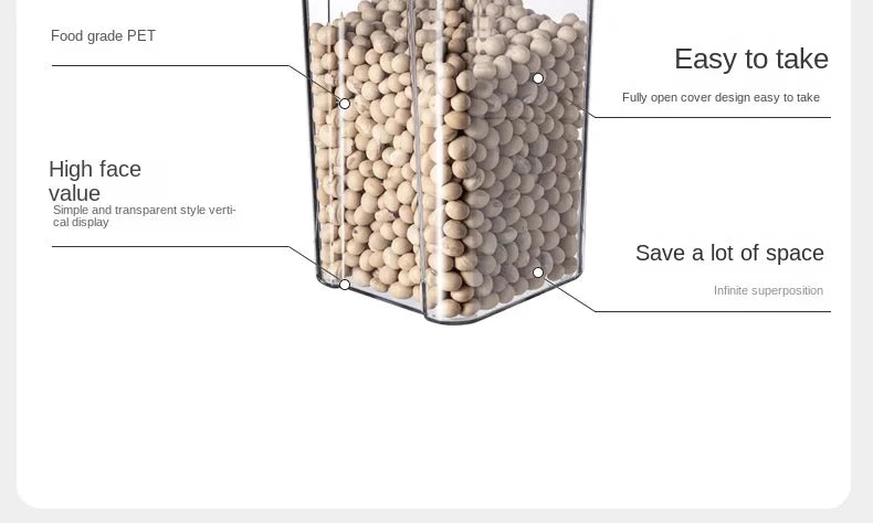 Feuchtigkeitsbeständige Acryl Vorratsgläser Set Küche