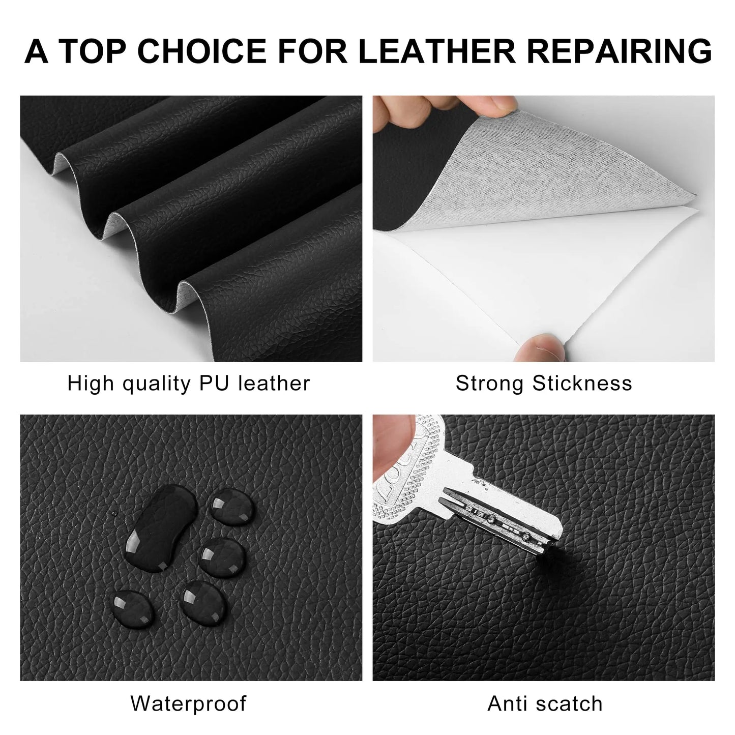 Selbstklebende PU Leder Reparatur Patches für Möbel und Schuhe