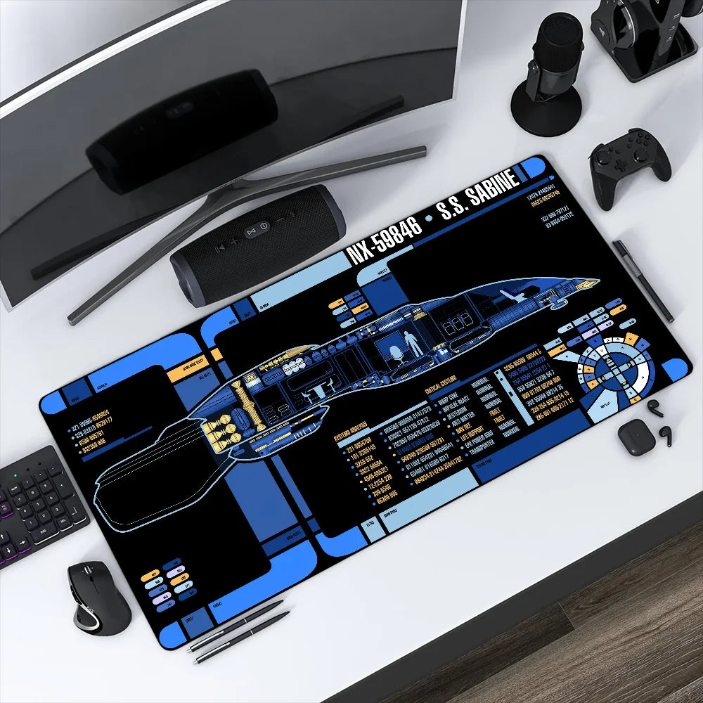 Großes Gaming Mauspad für Büro - Schreibtisch – Rutschfest - Verdickt