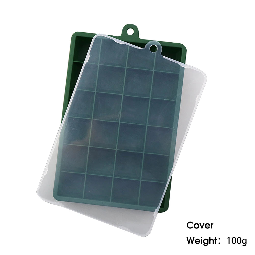 24-Loch Silikon Eiswürfelform mit Deckel und vielseitiger Nutzung