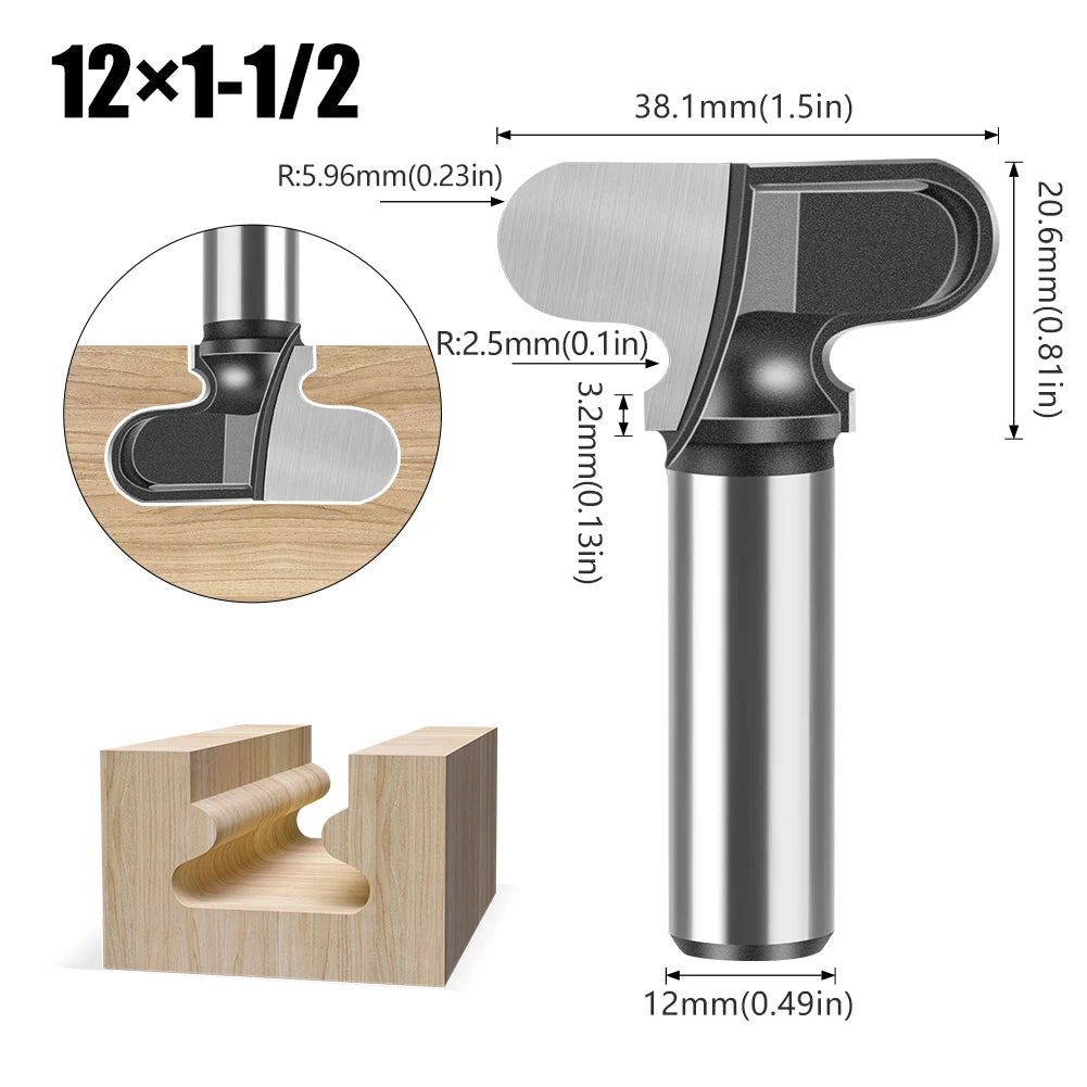 12mm Schaft Zwei Arc Nagel Clipper Router Bit für präzises Fräsen