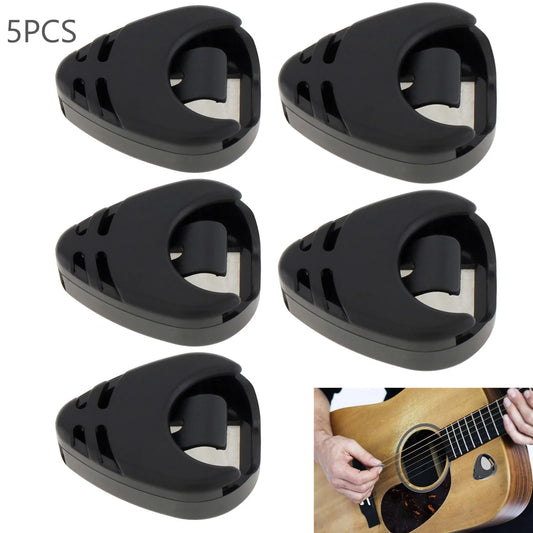 5er Set selbstklebende Plektrumhalter für Gitarre Bass Ukulele