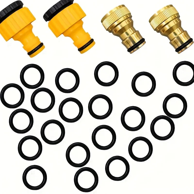 40er Set Premium Gummi O-Ringe 16mm Dichtung für Gartenschlauch Wasserhahn
