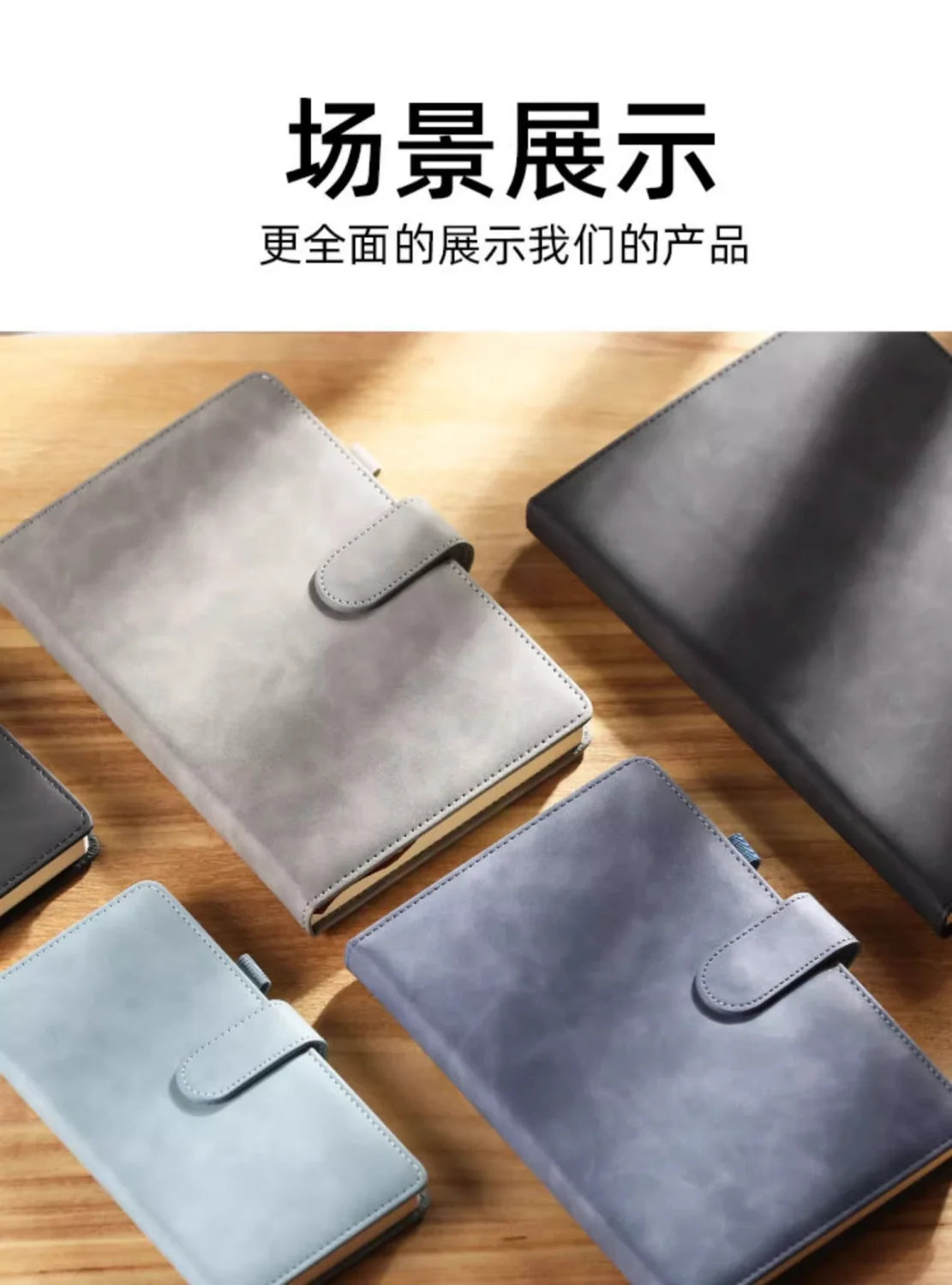 Business-Notizbuch A5 mit Lederbindung – individualisierbar-Yabubest - Home & More